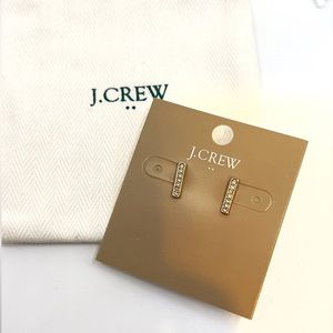 Jcrew sparkle bar stud earrings
